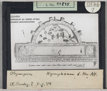 Vorschaubild Olympia: Nymphäum des Herodes Attikos, Grundriss 